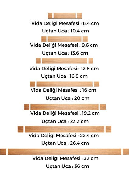 Artı Woods Dolap Kulpu, 10 Adet - Doğal Ahşap Kulp, Cekmece Kulpu, Mutfak Dolap Kulplari ,mobilya Kulpları