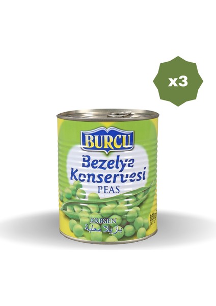 Bezelye 830 gr x 3 Adet