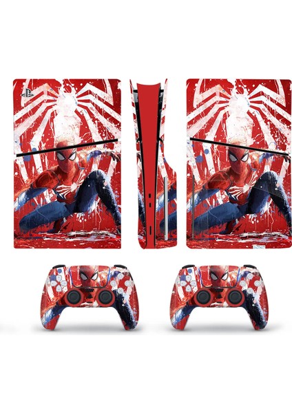 Kt Grup Spider Man Playstation 5 Slim Disk Versiyon Sticker Kaplama Seti