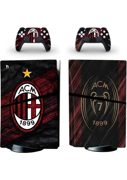 Kt Grup Ac Milan Playstation 5 Slim Dijital Versiyon Sticker Kaplama Seti