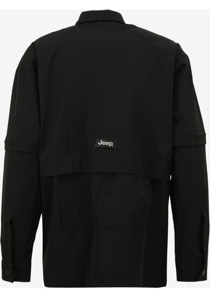 Siyah Erkek Relaxed Fit Rüzgarlık J4SM-TRC7215