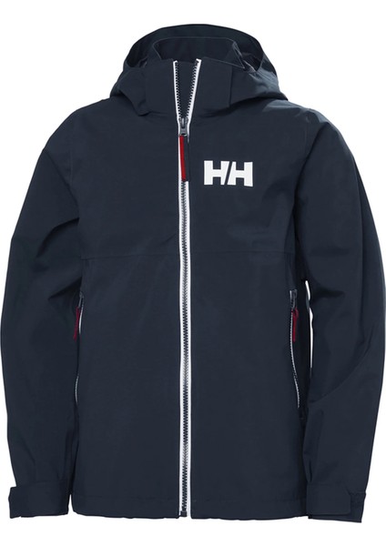 Helly Hansen Lacivert Erkek Çocuk Uzun Kollu Yağmurluk Navy Jr Rıggıng Raın Jacket