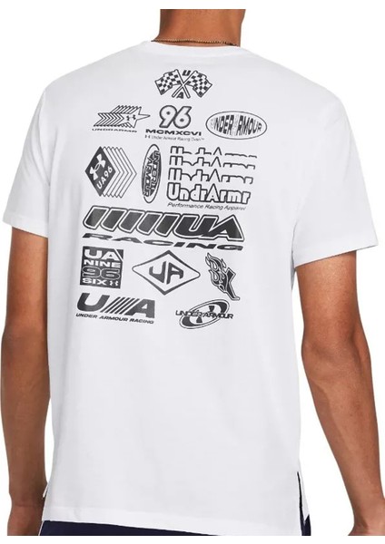 Beyaz Erkek T-Shirt 1383233-100 Ua Run Anywhere Ss