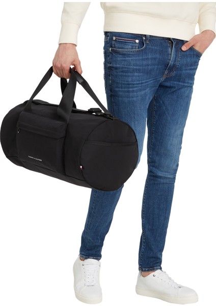 Siyah Erkek 47X26X23 cm Duffle Bag Th Skylıne Duffle