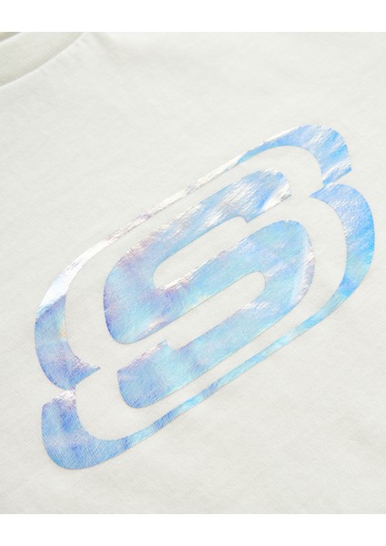 Essential G Short Sleeve T-Shirt Büyük Kız Çocuk Kırık Beyaz SK232139-102