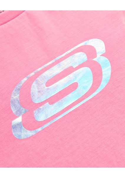 Essential G Short Sleeve T-Shirt Büyük Kız Çocuk Pembe SK232139-611