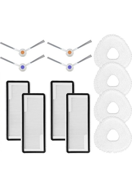 Freo x Ultra / J4 Robotlu Süpürge Yan Fırça Hepa Filtre Paspas Bezi Yedek Yedek Parça (Yurt Dışından)