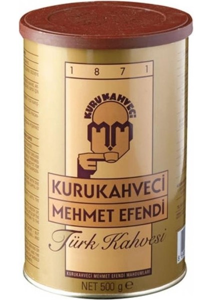 Kurukahveci Mehmet Efendi Türk Kahvesi Teneke Kutu 500 gr (6'lı)