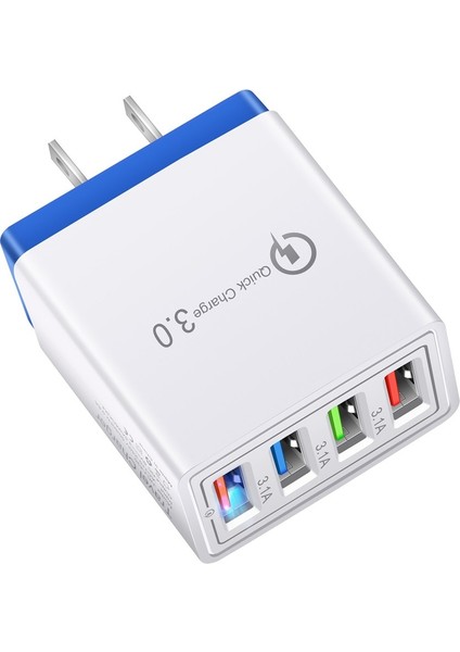 4 Port Hızlı Hızlı Şarj Qc 3.0 USB Hub Duvar Şarj Cihazı 3.5A Güç Adaptörü Şarj Cihazları Abd Tak Cep Telefonu Için (Yurt Dışından) indirimleri