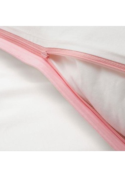 Çocuk Nevresim Takımı Tek Kişilik 150X200 Pembe Beyaz Puantiye Desenli Beyaz Nevresim indirimleri
