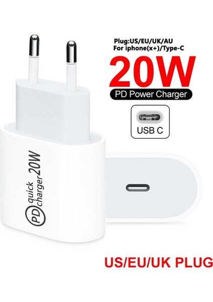 20W Hızlı Şarj Cihazı USB C Fiş Adaptörü C Tipi Kablo Pd Hızlı Şarj iphone 14 12 Huawei Xiaomi Samsung S20 Macbook iPad Pro (Yurt Dışından) modelleri
