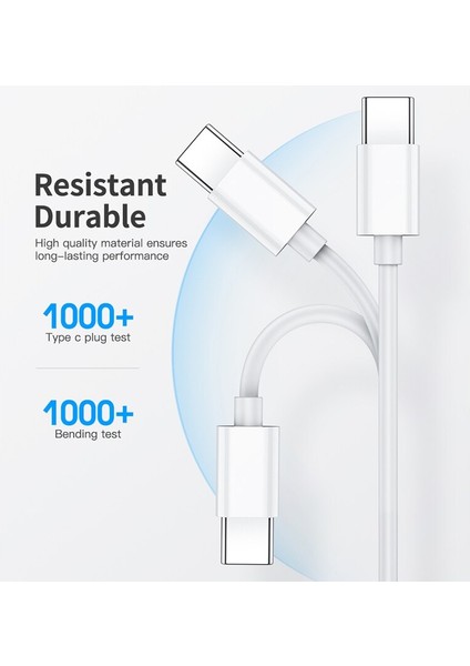 iPhone 13 12 Mini 11 Pro Max Samsung S22 S21 S20 Ultra Xiaomi Için 20W USB Type-C Pd Şarj Cihazı ve Çift USB Type-C'den Type-C'ye Kablo (Yurt Dışından) fırsatları