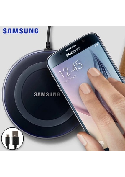Orijinal 2A Qı Kablosuz Şarj Cihazı Samsung Galaxy S6 S7 S8 S9 Artı Not 9 8 iPhone x Xs Max Xr 8 Artı USB Telefon Şarj Cihazı (Yurt Dışından)