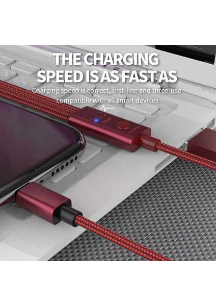 Tquq 3'ü 1 Arada Otomatik Kapanma Şarj Kablosu Zamanlama Fonksiyonu USB Şarj Kablosu Cep Telefonu Şarj Kablosu Ayar Süresi (Yurt Dışından) indirimleri