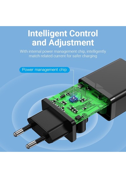 Vention 5V 2.4A USB Şarj Aleti iPhone x 8 7 iPad 12W Hızlı Duvar Şarj Cihazı Ab Ingiltere Adaptörü Samsung Xiaomi Için Abd Cep Telefonu Şarj Cihazı (Yurt Dışından) modelleri