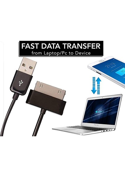 1 M/2 M USB Veri Kablosu Şarj Aleti Kablosu Için Samsung Galaxy Tab 2 3 Tablet 10.1 P3100 / P3110 / P5100 / P5110/N8000/P1000 (Yurt Dışından) fiyatları