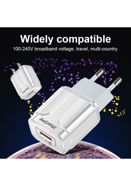Marjay Hızlı Şarj 3.0 USB Şarj Aleti 18 W Qc 3.0 4.0 Ab Abd Hızlı Seyahat Duvar Cep Telefonu iphone Şarj Cihazı Samsung Xiaomi Huawei (Yurt Dışından) modelleri