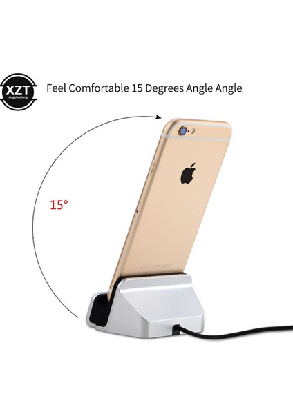 2-In-1 USB Kablosu Veri Telefonu Şarj Cihazı Dock Standı Istasyonu Şarj iPhone x Xs Max Xr 6 6s 7 8 Artı 5 Se Yerleştirme Masaüstü Cradle (Yurt Dışından) fırsatları