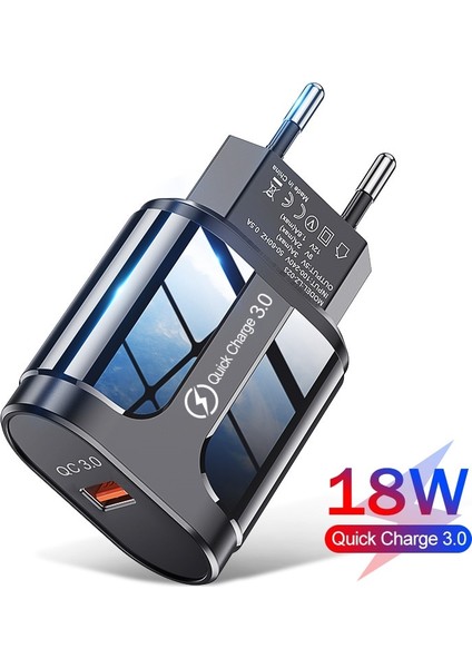 18W USB Şarj Aleti Hızlı Şarj 5V 3A IPHONE12 11 Pro Max Samsung Xiaomi Huawei Tablet Hızlı Şarj 3.0 Cep Telefonu Şarj Cihazı (Yurt Dışından)