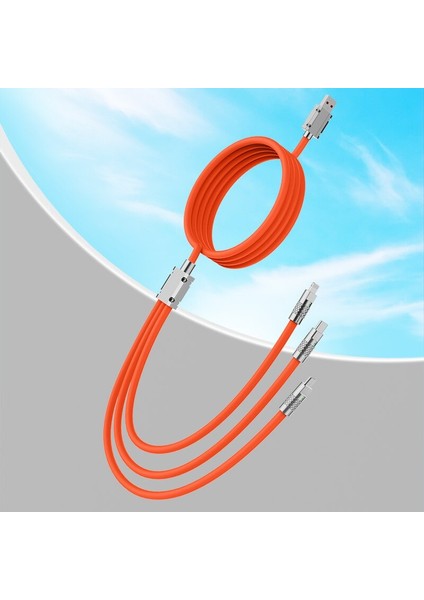 In 1 USB C Kablosu 100 W Süper Hızlı Şarj Cihazı Çinko Alaşımı USB Tip C Mikro USB Silikon Mecha iPhone Şarj Cihazı Için Hızlı Şarj Kablosu (Yurt Dışından) modelleri