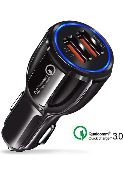 Oppselve Hızlı Şarj 3.0 Çift USB Araç Şarj Cihazı 5V3A Turbo Hızlı Araç Şarj Cep Telefonu Şarj Cihazı iPhone Xiaomi Için Araç Adaptörü (Yurt Dışından) fiyatları