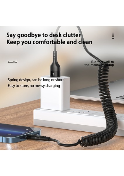 In 1 66W 5A Hızlı Şarj Tipi C Kablo 3A USB Mikro Kablo Xiaomi Redmi Için Huawei Onur Telefon Şarj Cihazı Araba Bahar USB Kabloları (Yurt Dışından) modelleri