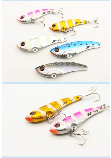 Vıbrasyon Jig Yem 14GR Zebra Glow