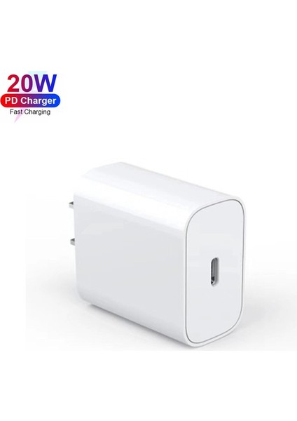 Hızlı Şarj 20W Usb-C Tip-C Kablo Şarj Adaptörü Duvar Fişi iPhone 13 12 11 Pro Max Honor Magic3 2 Pro x 50 40 30 20 10 (Yurt Dışından)
