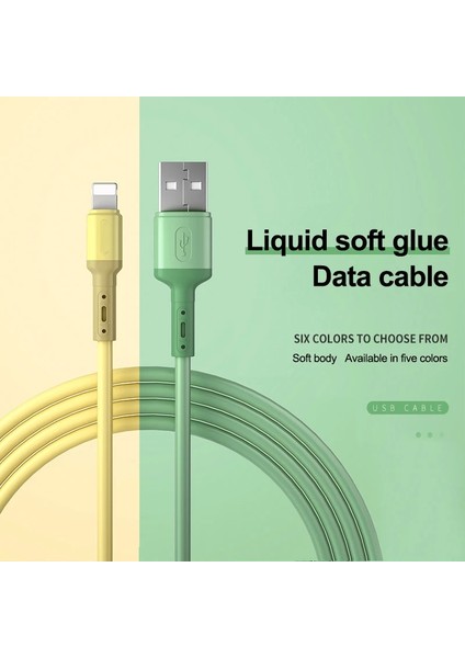 USB Kablosu iPhone 12 11 13 Pro Xs Max Xr x 8 7 6 Hızlı Şarj Şarj Cihazı Tarihi Telefon iPad Kablosu Tel Sıvı Silikon Kordon 2 M (Yurt Dışından) fiyatları