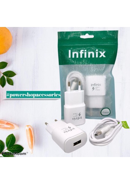 Infinix Smart Serisi / Android Için Beyaz 2A Mikro USB Kablosu ve Seyahat Adaptörü Hızlı Şarj Cihazı (Yurt Dışından)