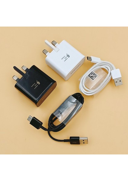 Samsung Ingiltere Hızlı Şarj Cihazı 9V1.67A USB Güç Adaptörü Hızlı Şarj Tipi C Kablosu Galaxy S21 S20 S10 S9 S8 Artı Not 10 + A72 A52 (Yurt Dışından) fiyatları