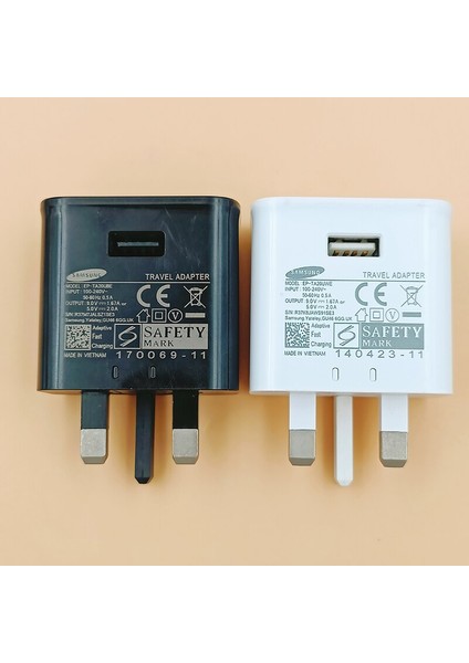 Samsung Ingiltere Hızlı Şarj Cihazı 9V1.67A USB Güç Adaptörü Hızlı Şarj Tipi C Kablosu Galaxy S21 S20 S10 S9 S8 Artı Not 10 + A72 A52 (Yurt Dışından) modelleri