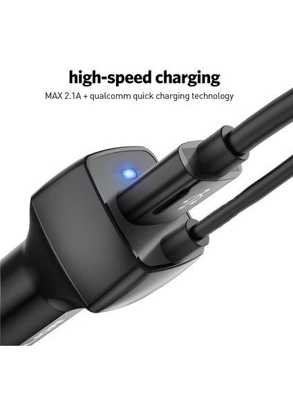 Uslıon USB Araç Telefonu Şarj Cihazı Samsung S10 S9 Artı Araç Şarj Cihazı Mikro USB C Tipi Kablo Hızlı Hızlı Şarj Xiaomi Huawei Sony (Yurt Dışından) fiyatları