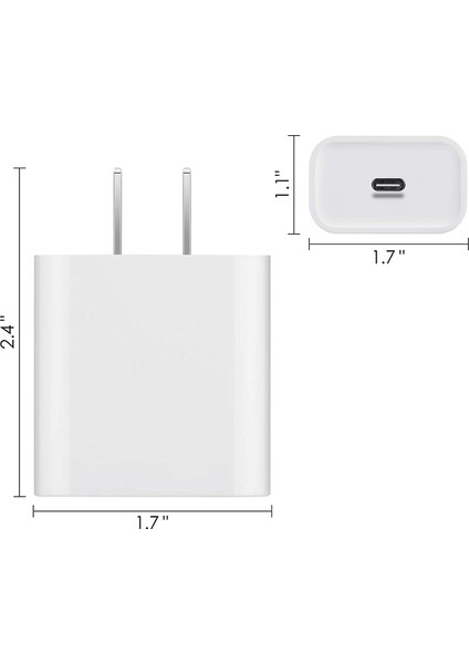 Hızlı Pd Şarj Kafası Usb-C Şarj Cihazı 20W Duvar Şarj Cihazı Cep Telefonu Şarjı Tip-C Için iPhone 13 12 11 Pro Max Için Ab Için||au||uk||us (Yurt Dışından) fiyatları