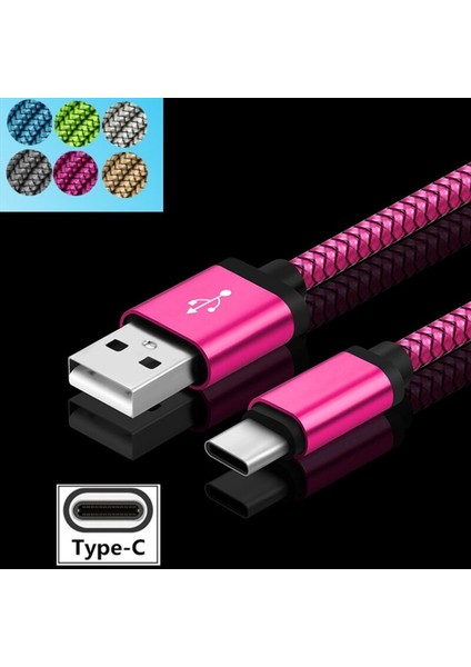 USB C Tipi Kablo Samsung Galaxy A51 A50 S20 A21S A70 S8/S9/S10 A3/a5/a7 2017 0.2 M Kısa Uzun Telefon Şarj Cihazı Huawei Xiaomi Için (Yurt Dışından)