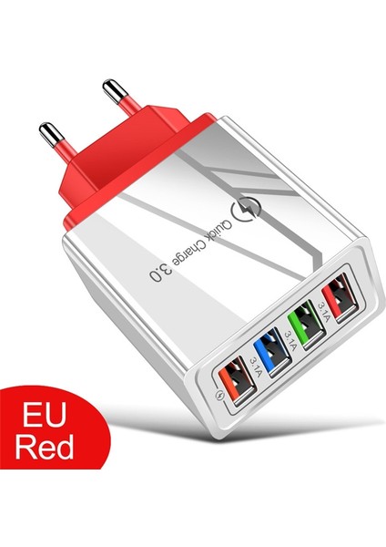 Hızlı Şarj 3.0 USB Şarj Cihazı Çok Bağlantı Noktalı Qc3.0 Hızlı Şarj Ab Tak Duvar Şarj Adaptörü (Yurt Dışından) fiyatları