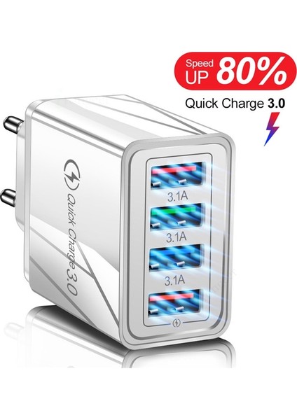 Hızlı Şarj 3.0 USB Şarj Cihazı Çok Bağlantı Noktalı Qc3.0 Hızlı Şarj Ab Tak Duvar Şarj Adaptörü (Yurt Dışından) modelleri
