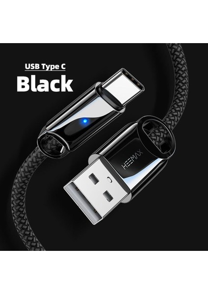 5A USB C Tipi Kablo Naylon Hızlı Şarj Kablosu Samsung 22 21 20 10 9 Not 10 USB Şarj Aleti Kablosu Xiaomi Oppo Huawei Oneplus (Yurt Dışından)