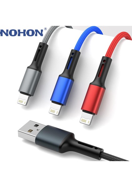 USB Kablosu iPhone 12 13 11 Pro Max Xs Xr x 8 7 6 6s Artı Apple iPad 3A Hızlı Şarj Veri Kablosu Cep Telefonu Şarj Cihazı Tel Kurşun (Yurt Dışından)