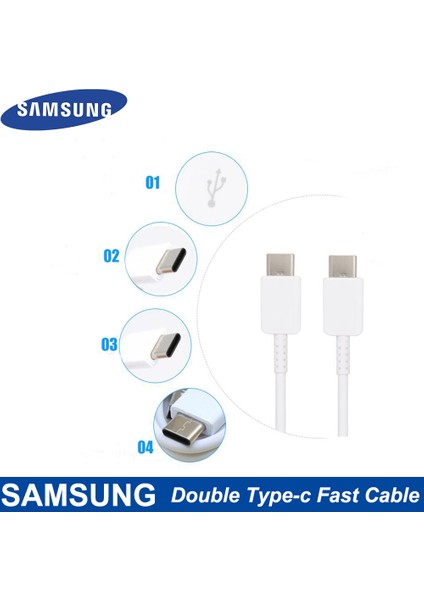 Orijinal Samsung Çift Tip-C Kablo 3A Hızlı Şarj Cihazı Samsung Note 10 Huaweı Için Google Nexus 6p 5x Hızlı Şarj Adaptörü.. (Yurt Dışından) modelleri
