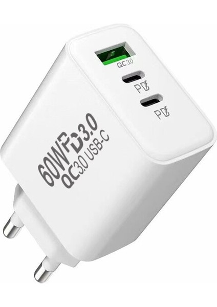 60W Gan USB Tip C Hızlı Duvar Şarj Cihazı Pd Qc3.0 MacBook Pc Adaptörü Samsung Lg iPhone 14 PRO13/12/11/XS/XR/X/SE/IPAD Için Usb-C (Yurt Dışından) fiyatları