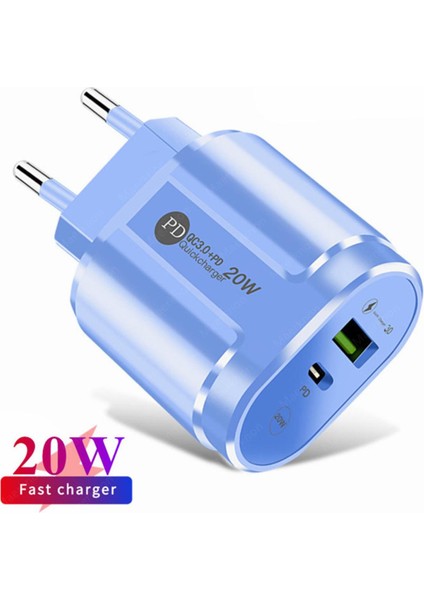 Maerknon Hızlı Şarj Cihazı 3.0 Çift Bağlantı Noktalı USB Şarj Cihazı Hızlı Şarj Adaptörü iPhone 13 12 Pro Max Xiaomi 12 Cep Telefonu Chargeurs (Yurt Dışından)