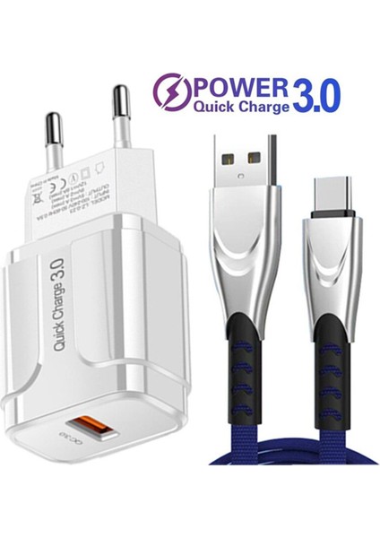Hızlı Şarj 4.0 5 V 3A USB Şarj Cihazı Samsung A11 A12 A22 A32 A50 A51 Qc3.0 Hızlı Şarj Tipi C USB Kablosu Cep Telefonu Şarj Cihazı (Yurt Dışından)