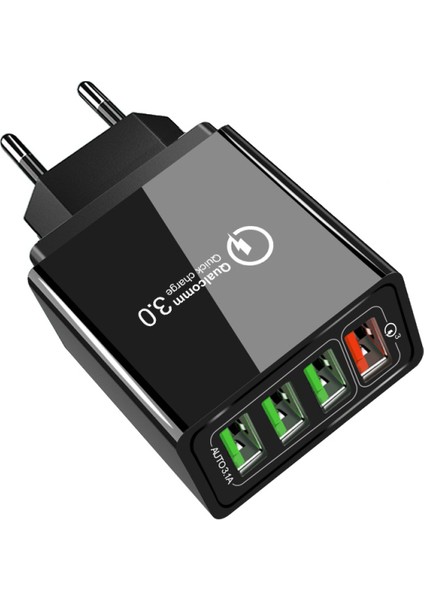 Qc 3.0 Hızlı Şarj Cihazı 2.4A Tüm Markalar Için Hızlı Şarj / Samsung / Iphone / Htc / Infinix / Xiaomi / Huawei / Nokia / Lenovo - Siyah/beyaz (Yurt Dışından) fiyatları