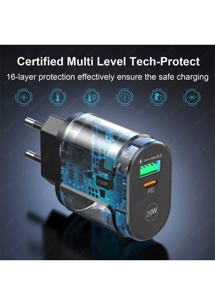 Pd 20W USB C Şarj Cihazı Hızlı Şarj Qc3.0 Telefon Adaptörü iPhone 13 12 11 Pro Huawei Samsung Xiaomi Tip C Hızlı Şarj Şarj Cihazı (Yurt Dışından) fırsatları