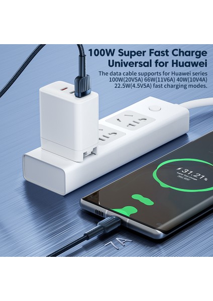 Toocki 7A USB C Tipi Kablo Huawei Onur Için 100 W/66 W Hızlı Şarj Cihazı Şarj Tipi C Usb-C Kablosu 3 M Xiaomi Poco Oneplus Samsung (Yurt Dışından) fiyatları