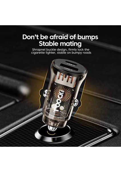 Toocki 45W USB Araç Şarj Cihazı Hızlı Şarj 4.0 Qc 3.0 Scp Pd USB Tip C Araç Telefonu Şarj Cihazı Hızlı Şarj iPhone Xiaomi Samsung Için (Yurt Dışından) modelleri