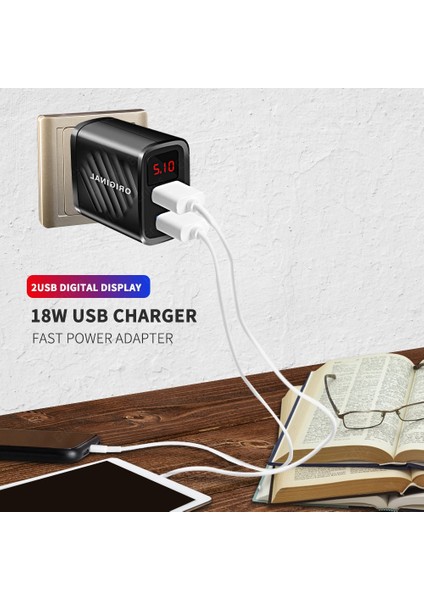 LED USB Şarj Aleti Hızlı Şarj 3.0 Hızlı Şarj Cihazı iPhone Pro Max Redmi Için Huawei Samsung Cep Telefonu Şarj Cihazı USB Şarj Adaptörü (Yurt Dışından) modelleri