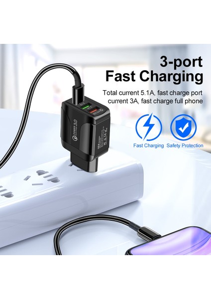 Aıxxco 5V 2A Ab Tak LED Işık 2 USB Adaptörü Cep Telefonu Duvar Pd Şarj Cihazı Hızlı Şarj Qc 3.0 Mobil Şarj Cihazı Hızlı Şarj Cihazı (Yurt Dışından) indirimleri