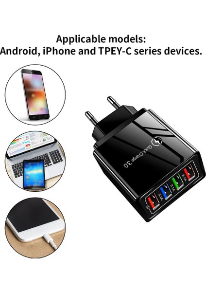 Hızlı Şarj Cihazı 3.0 iPhone Şarj Cihazı Duvar Hızlı Şarj Samsung S10 S9 S8 Fiş Xiaomi Mi Huawei Cep Telefonu Şarj Adaptörü (Yurt Dışından) indirimleri